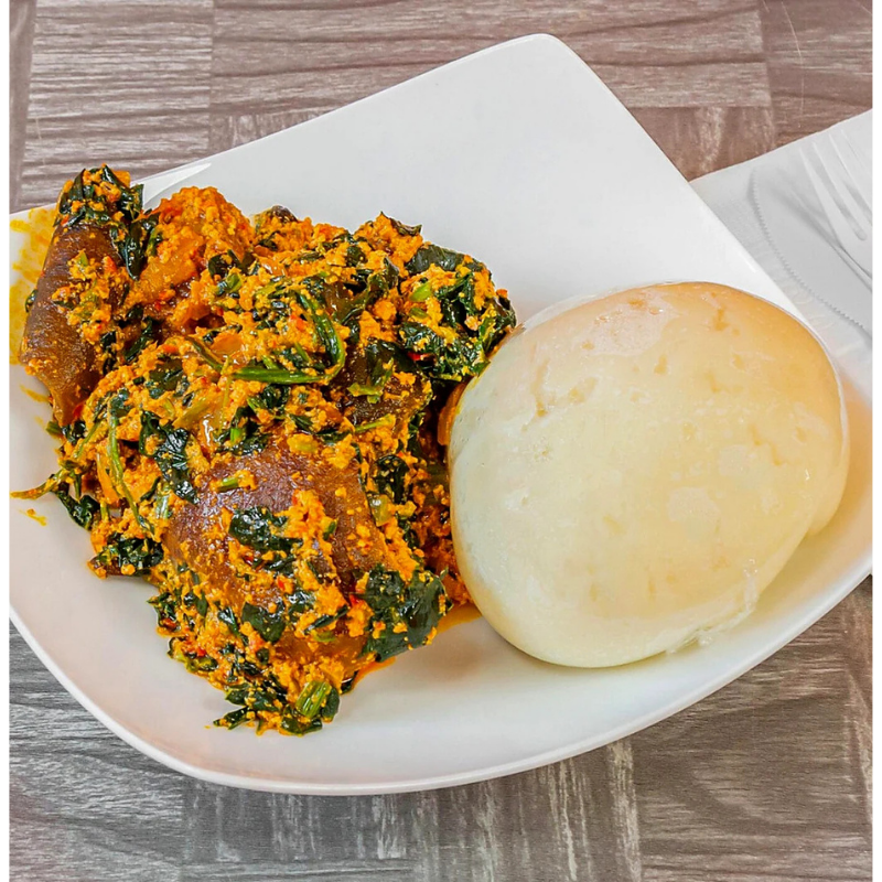 Fufu with Egusi
