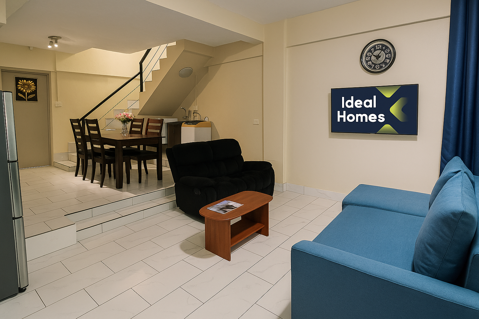 Book apartment in Nadi Fiji – Ideal Homes spacious living room near Nadi Airport