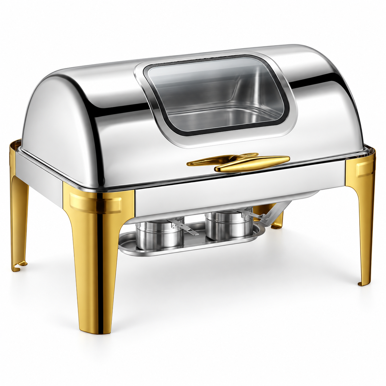 Roll-top chafing dish for hire in Nadi
